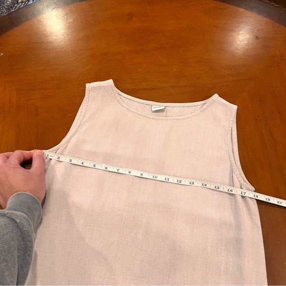 Eileen Fisher Women’s Linen Blend Tank Dress Grey/White Houndstooth Size Small - Picture 11 of 16